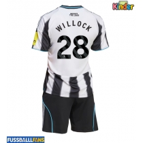 Newcastle United Joe Willock #28 Heimtrikotsatz Kinder 2025-26 Kurzarm (+ Kurze Hosen)